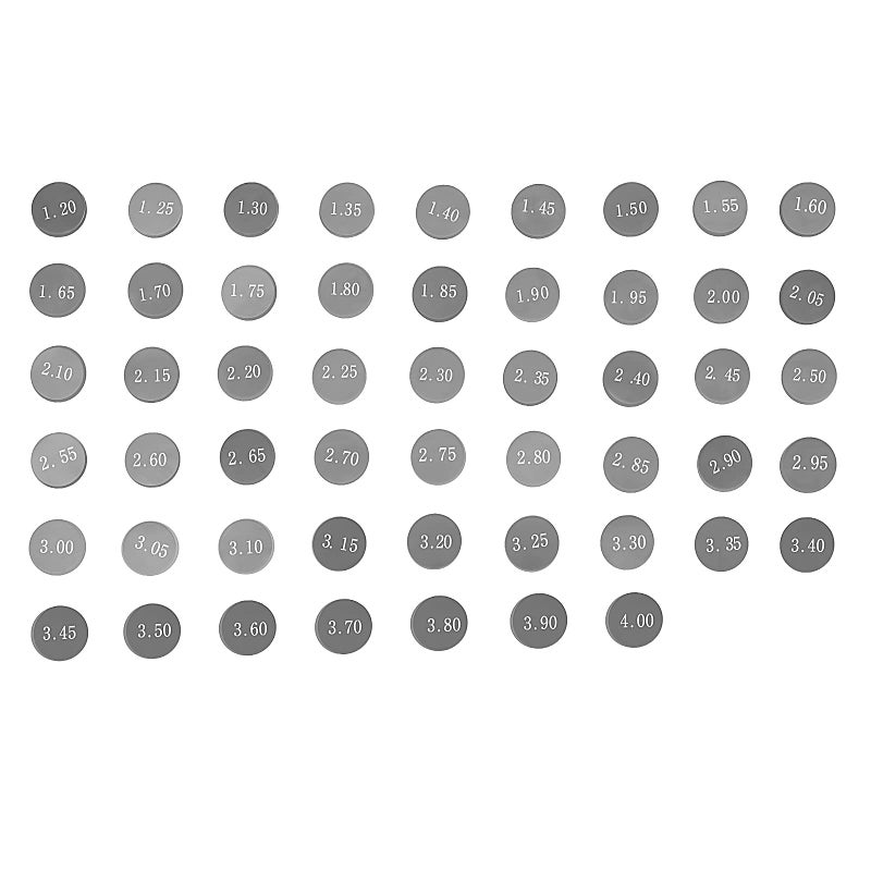 AHL Adjustable Valve Shim Kit 9.48mm O.D. 1.20mm-4.00mm Thick for Suzuki LT-Z400 QuadSport Z 2003-2012 LT-R450 QuadRacer 2006-2011 (52pcs) - Image 4